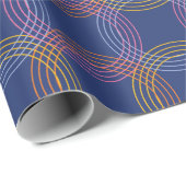 Retro-Strahlung Geschenkpapier (Rolleneckpunkt)