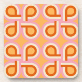 Retro-Strahlung Getränkeuntersetzer (Vorderseite)