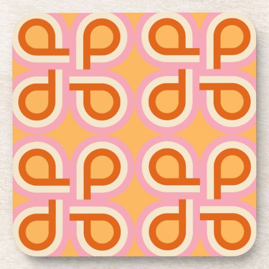 Retro-Strahlung Getränkeuntersetzer (Vorderseite)