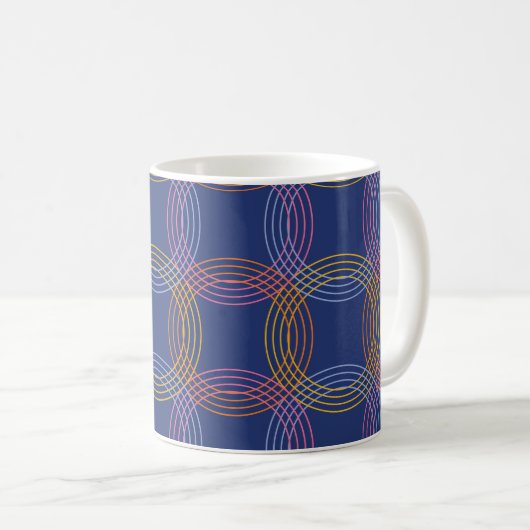 Retro-Strahlung Kaffeetasse (VorderseiteRechts)