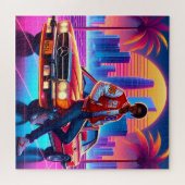 Retro-Strahlung: Neon Nostalgie Puzzle (Horizontal)