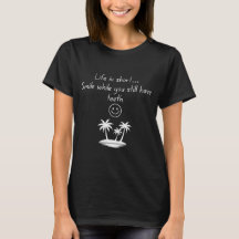 Retro-Strand-Feeling Smiley-Face-Shirt - Lustiger