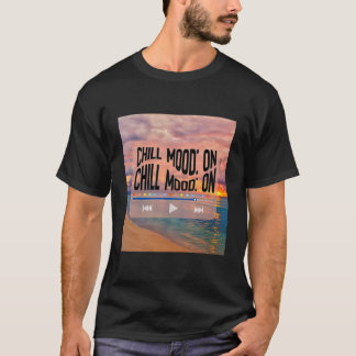 Retro-Strand-Kunst im Chill-Mood T-Shirt