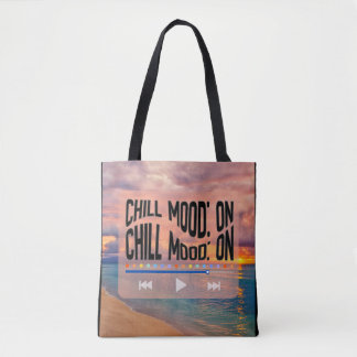 Retro-Strand-Kunst im Chill-Mood Tasche