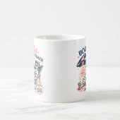 Retro-Strand-Lesemädchen-Sommer Kaffeetasse (Mittel)