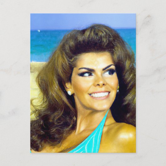Retro-Strand Model Fantasy-Art Postkarte (Vorderseite)
