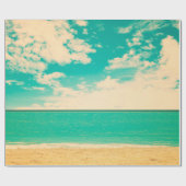 Retro Strand, Retro, Poster, Foto, Hintergrund Geschenkpapier (Flach)