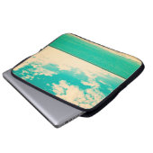 Retro Strand, Retro, Poster, Foto, Hintergrund Laptopschutzhülle (Vorne Knopf)