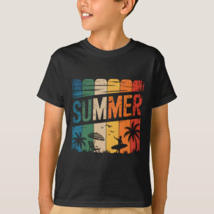 Retro-Strand-Surfen-Surfboard-vintage-Surfer T-Shirt