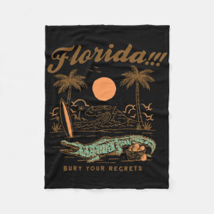 Retro-Strand Vergrabene Vintage-Reue Florida-Surf Fleecedecke