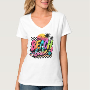Retro-Strand-Vibes-Design für Beach Babes T-Shirt