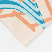 Retro-Strandtag-Flanelldecke  Fleecedecke (Ecke)