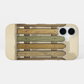 Retro-Straßen-Zaunpaneel iPhone 16 Hülle (Rückseite (Horizontal))