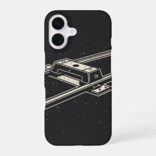 Retro-Straßenbahnsegment iPhone 16 Hülle