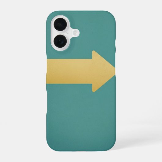 Retro-Straßenpfeilschild iPhone 16 Hülle (Rückseite)