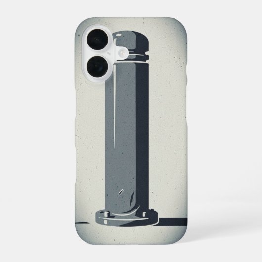 Retro-Straßenpoller iPhone 16 Hülle (Rückseite)