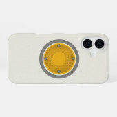 Retro-Straßenreflektor iPhone 16 Hülle (Rückseite (Horizontal))