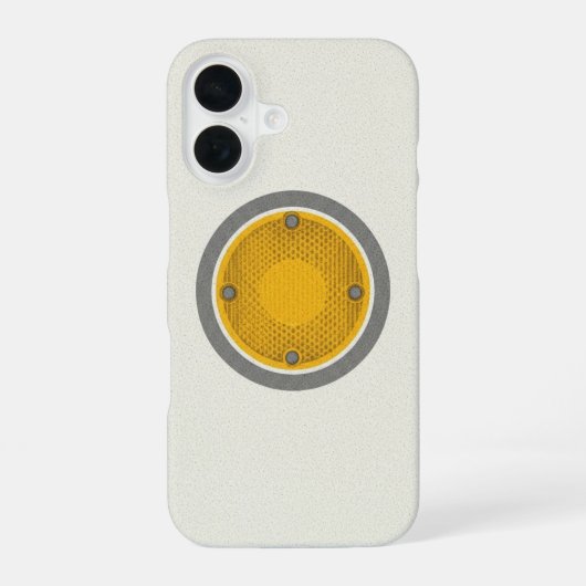 Retro-Straßenreflektor iPhone 16 Hülle (Rückseite)