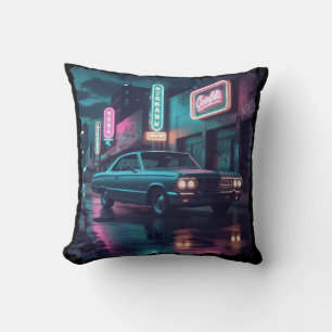 Retro-Straßenszene-Kunst 1940er Jahre Klassiker Au Kissen