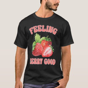 Retro Strawberry Gefühl Berry Gutes Leben T-Shirt