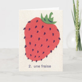 Retro Strawberry Karte