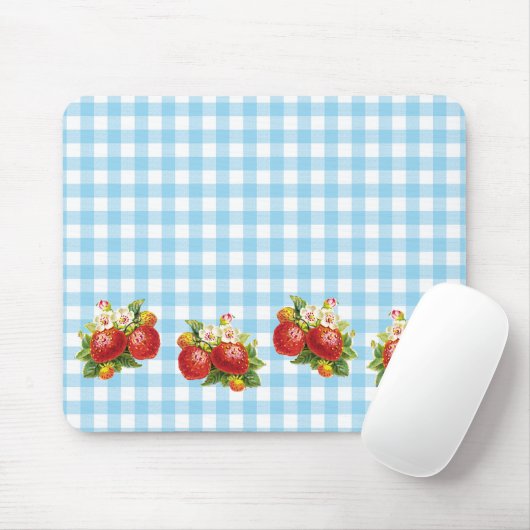 Retro Strawberry Mousepad (Mit Mouse)