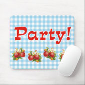 Retro Strawberry Mousepad (Mit Mouse)