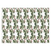 Retro Strawberry-Pflanze mit Gold-Wirbel Tischdecke (Vorderseite (Horizontal))