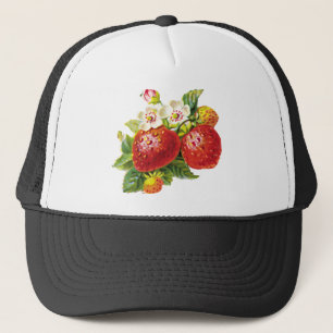 Retro Strawberry Truckerkappe