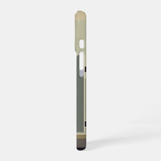 Retro Street Fence iPhone 16 Hülle (Linke Seite)