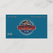 Retro Street Food LKW Visitenkarte (Vorderseite)