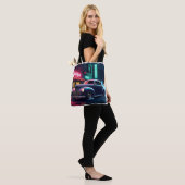 Retro Street Scene Art Tasche (Am Model)