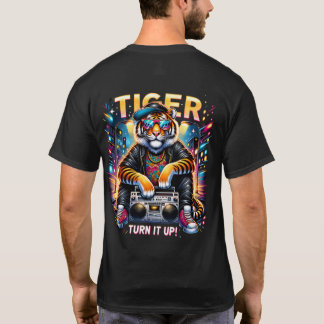 Retro Street Style Tiger mit Boombox - Vibranu Ur T-Shirt