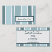 Retro Streifen: 2 mit Seiten versehen: Visitenkarte (Vorne/Hinten)