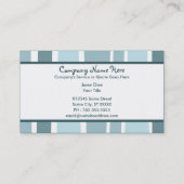 Retro Streifen: 2 mit Seiten versehen: Visitenkarte (Rückseite)