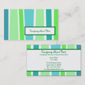 Retro Streifen: 2 mit Seiten versehen: Visitenkarte (Vorne/Hinten)