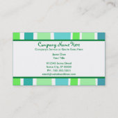 Retro Streifen: 2 mit Seiten versehen: Visitenkarte (Rückseite)