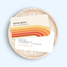 Retro Streifen 70er 80er Orange Gelb