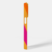 Retro Streifen 70er 80er Rosa Orange Mustard Groov Case-Mate iPhone Hülle (Rückseite / Rechts)