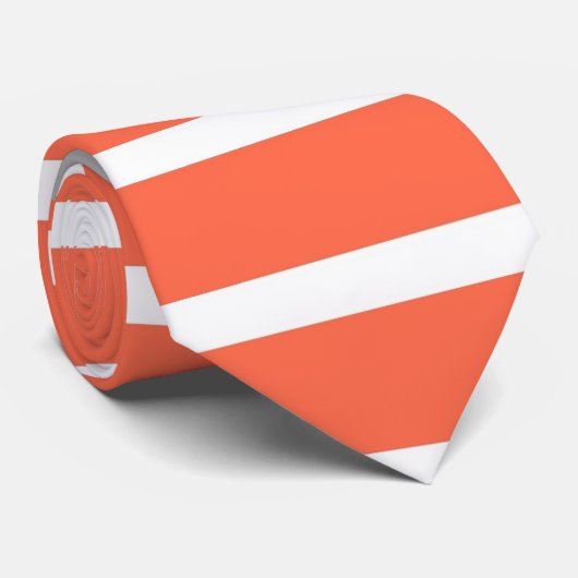 Retro Streifen Abstrakt Art Krawatte (Gerollt)