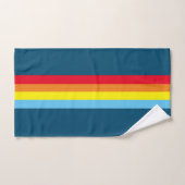Retro-Streifen-Badehandtücher (Navyblau Multi) Badhandtuch Set (Handtuch)