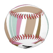 Retro-Streifen Baseball (Rückseite)