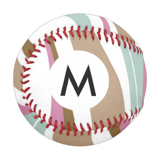 Retro-Streifen Baseball (Vorderseite Links)
