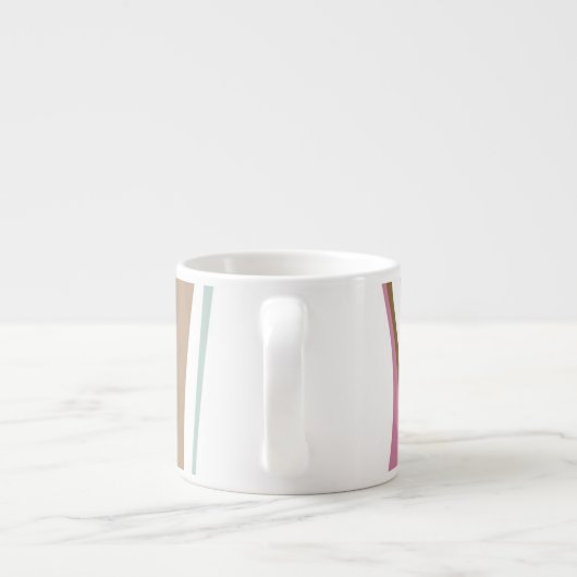 Retro Streifen Espressotasse (Rückseite)