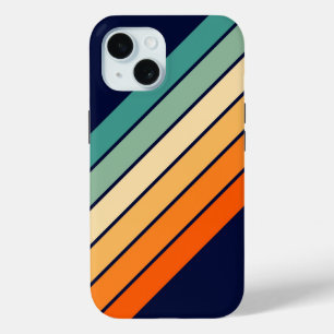 Retro-Streifen Farbige Gestreifte 70er 80er Design Case-Mate iPhone Hülle