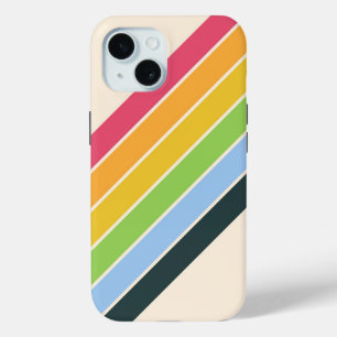 Retro-Streifen Farbige Gestreifte 70er 80er Design Case-Mate iPhone Hülle