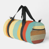 Retro-Streifen-Farbmuster Duffle Bag (Rechte Ecke)