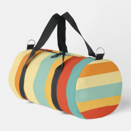 Retro-Streifen-Farbmuster Duffle Bag