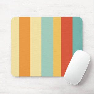 Retro-Streifen-Farbmuster Mousepad