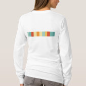 Retro-Streifen-Farbmuster T-Shirt (Rückseite)